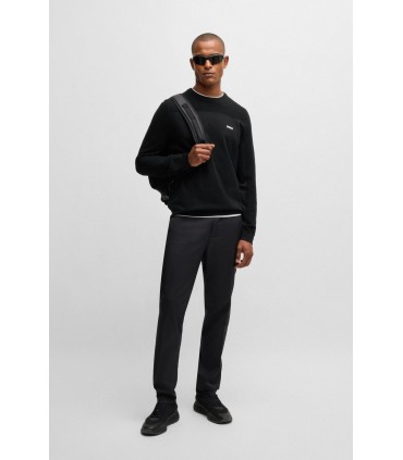 Pull col rond boss green 001noir