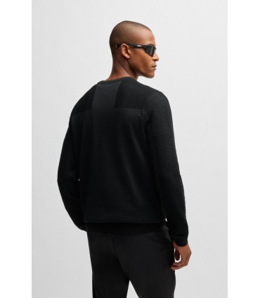 Pull col rond boss green 001noir