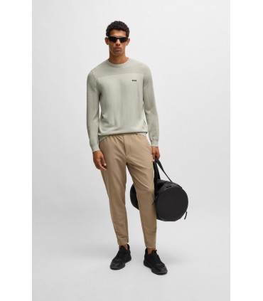 Pull col rond boss green 271beige