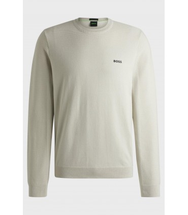 Pull col rond boss green 271beige