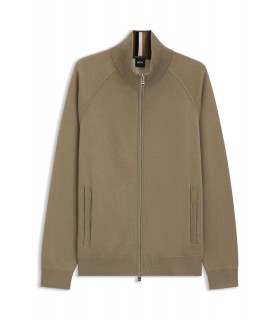 Sweat zippe boss black 245openbrown