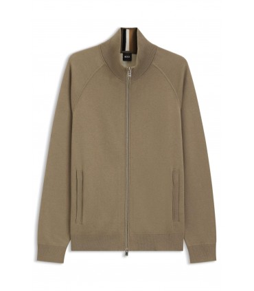 Sweat zippe boss black 245openbrown