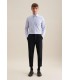 Chemise ml fantaisie seidensticker 11bleuclair