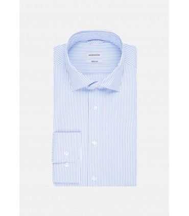 Chemise ml fantaisie seidensticker 11bleuclair