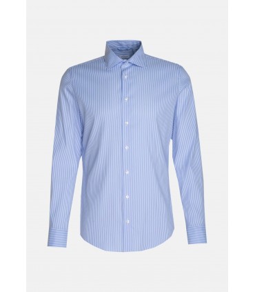 Chemise ml fantaisie seidensticker 11bleuclair