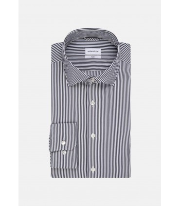 Chemise ml fantaisie seidensticker 19bleufonce