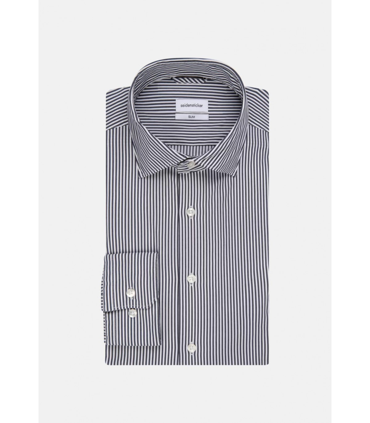 Chemise ml fantaisie seidensticker 19bleufonce