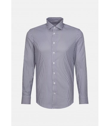 Chemise ml fantaisie seidensticker 19bleufonce