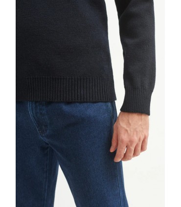 Pull col rond saint-james 01-marine