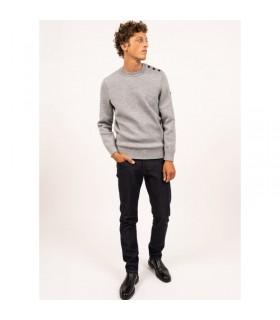 Pull col rond saint-james gu-gris