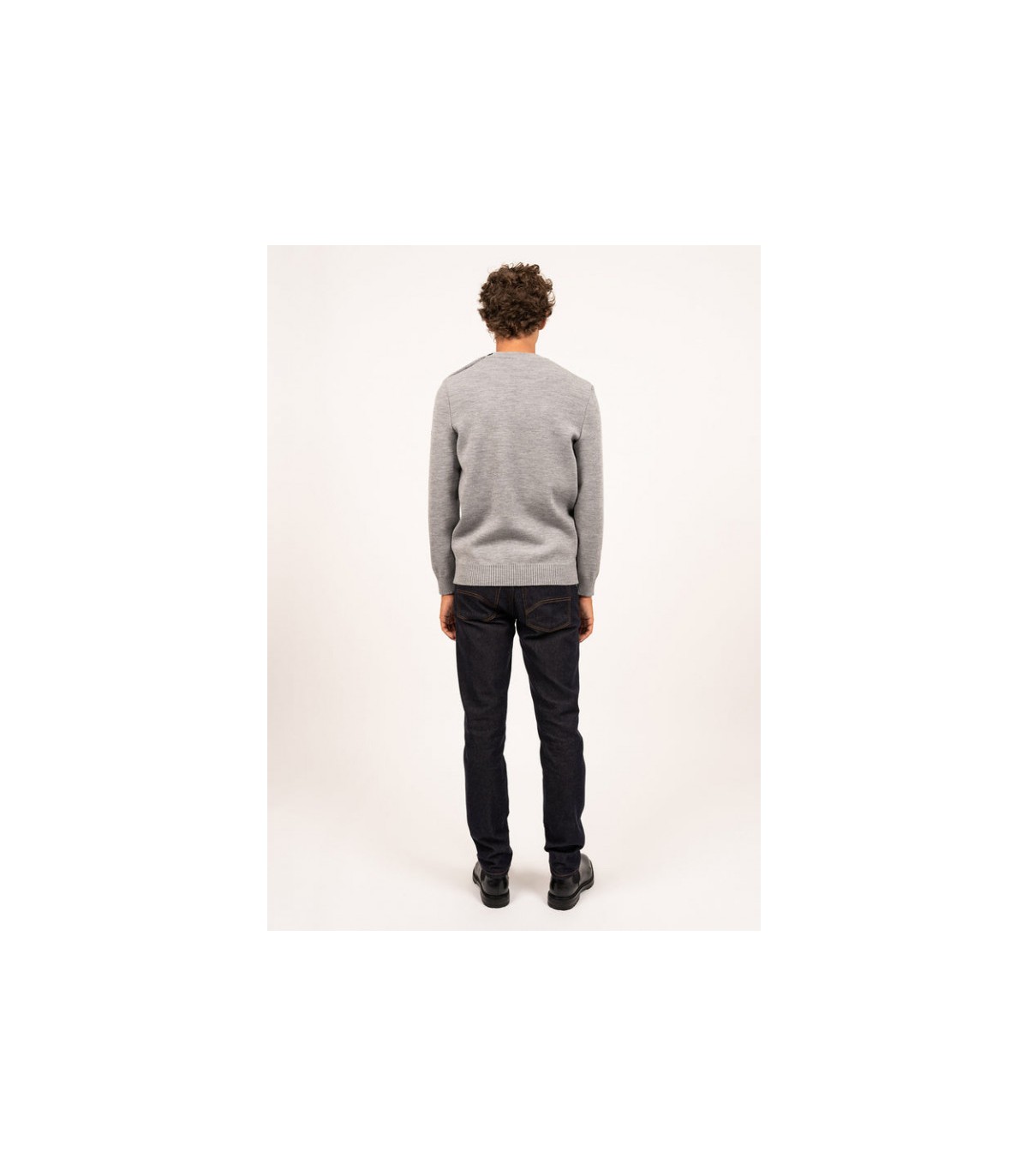 Pull col rond saint-james gu-gris