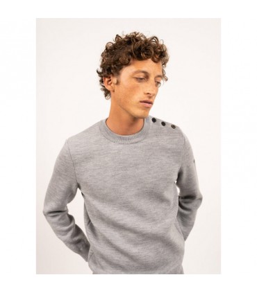 Pull col rond saint-james gu-gris