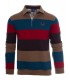 Polo ml ethnic blue marron