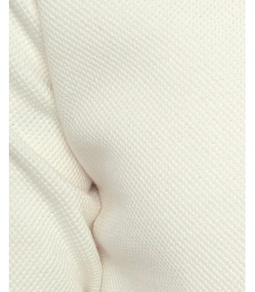 Pull col zippe ethnic blue blanc