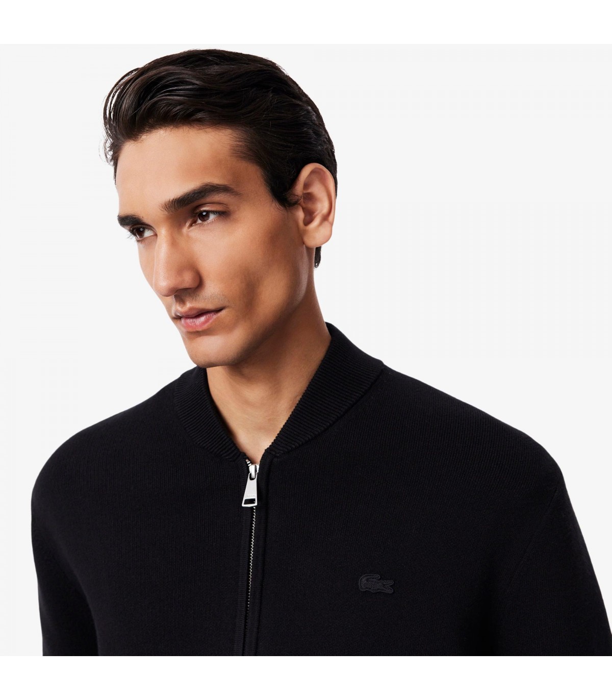 Sweat zippe lacoste 031-noir