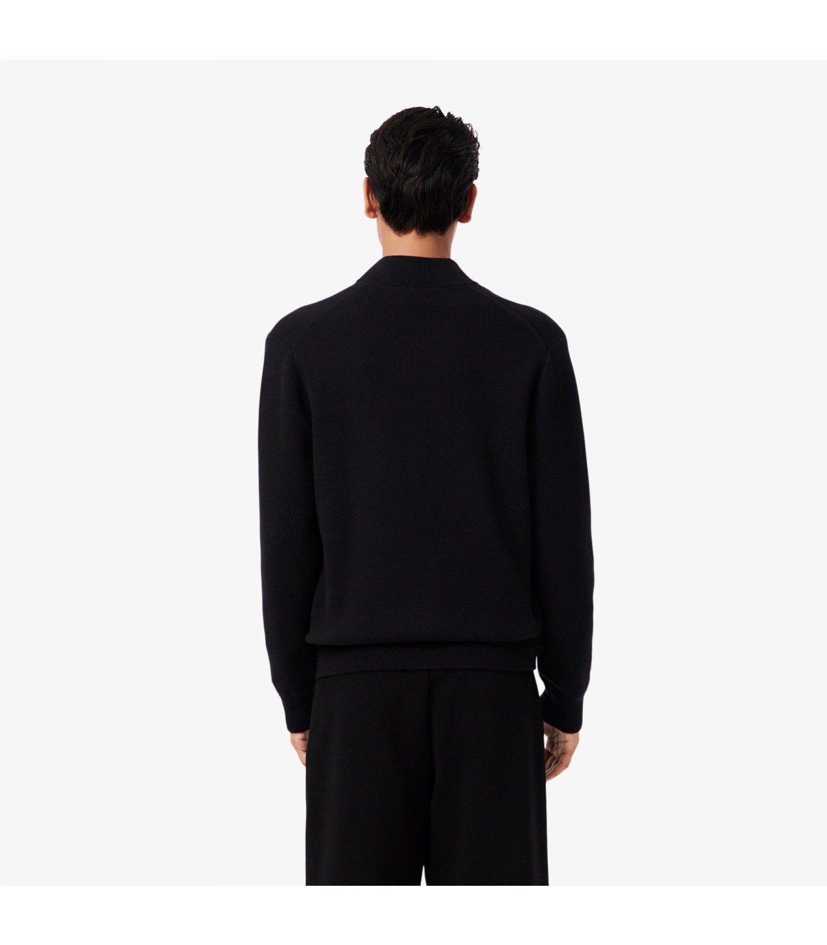 Sweat zippe lacoste 031-noir