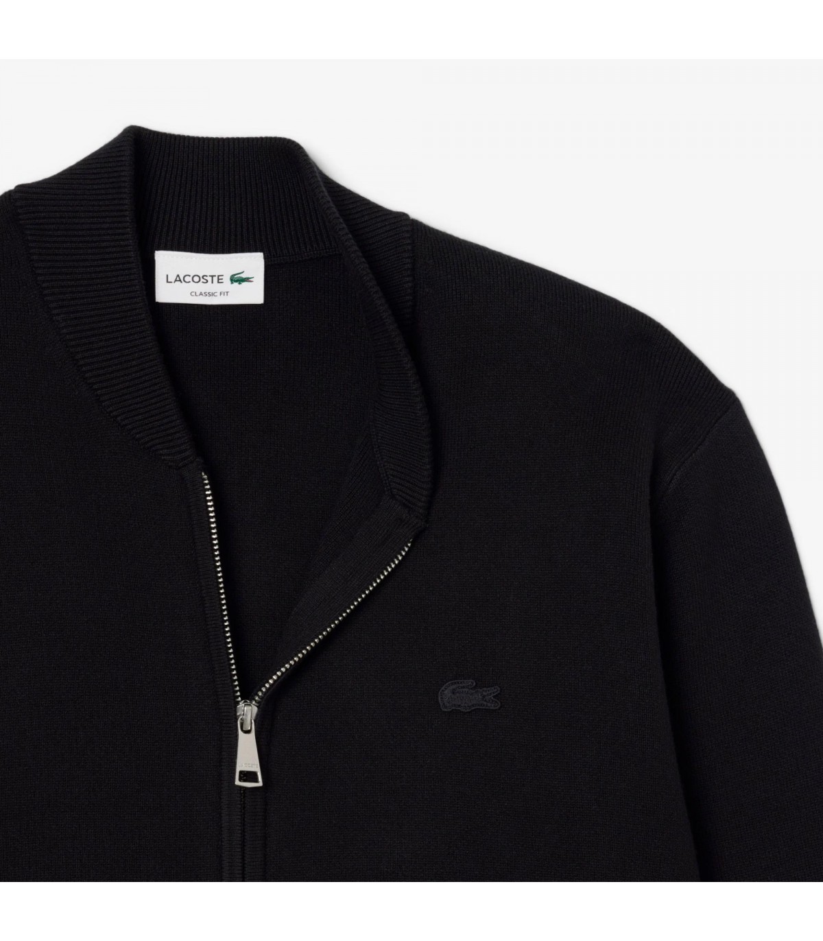 Sweat zippe lacoste 031-noir