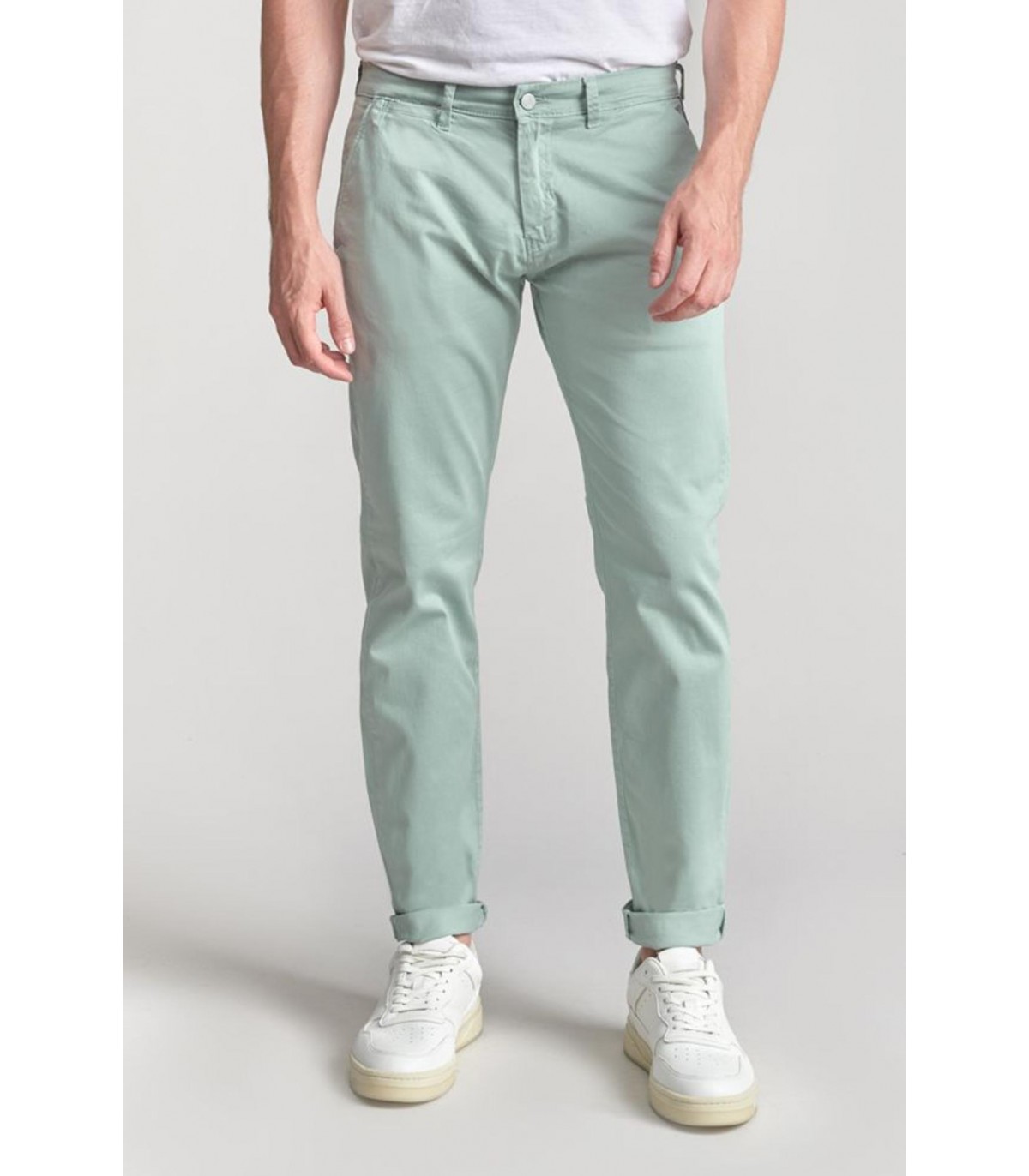 Pantalon chino tps cerises 0053green