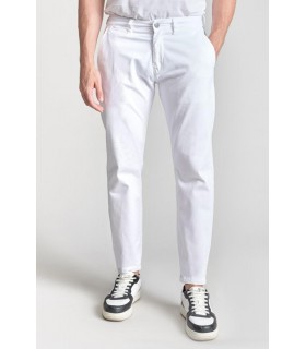 Pantalon chino tps cerises 1001white