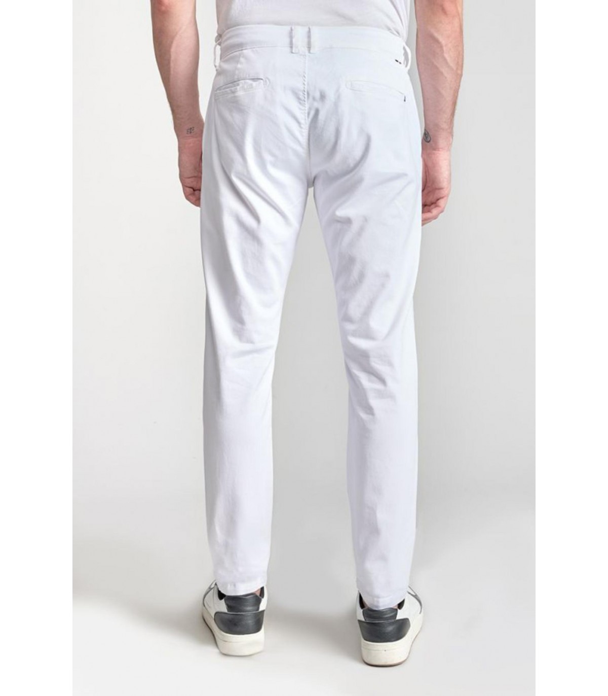 Pantalon chino tps cerises 1001white
