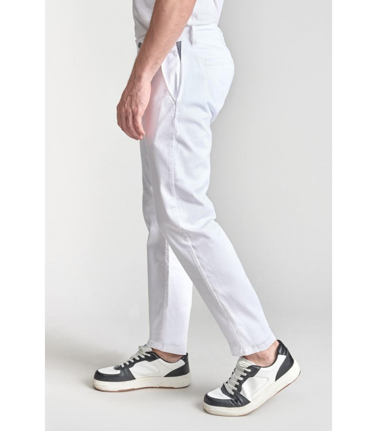 Pantalon chino tps cerises 1001white