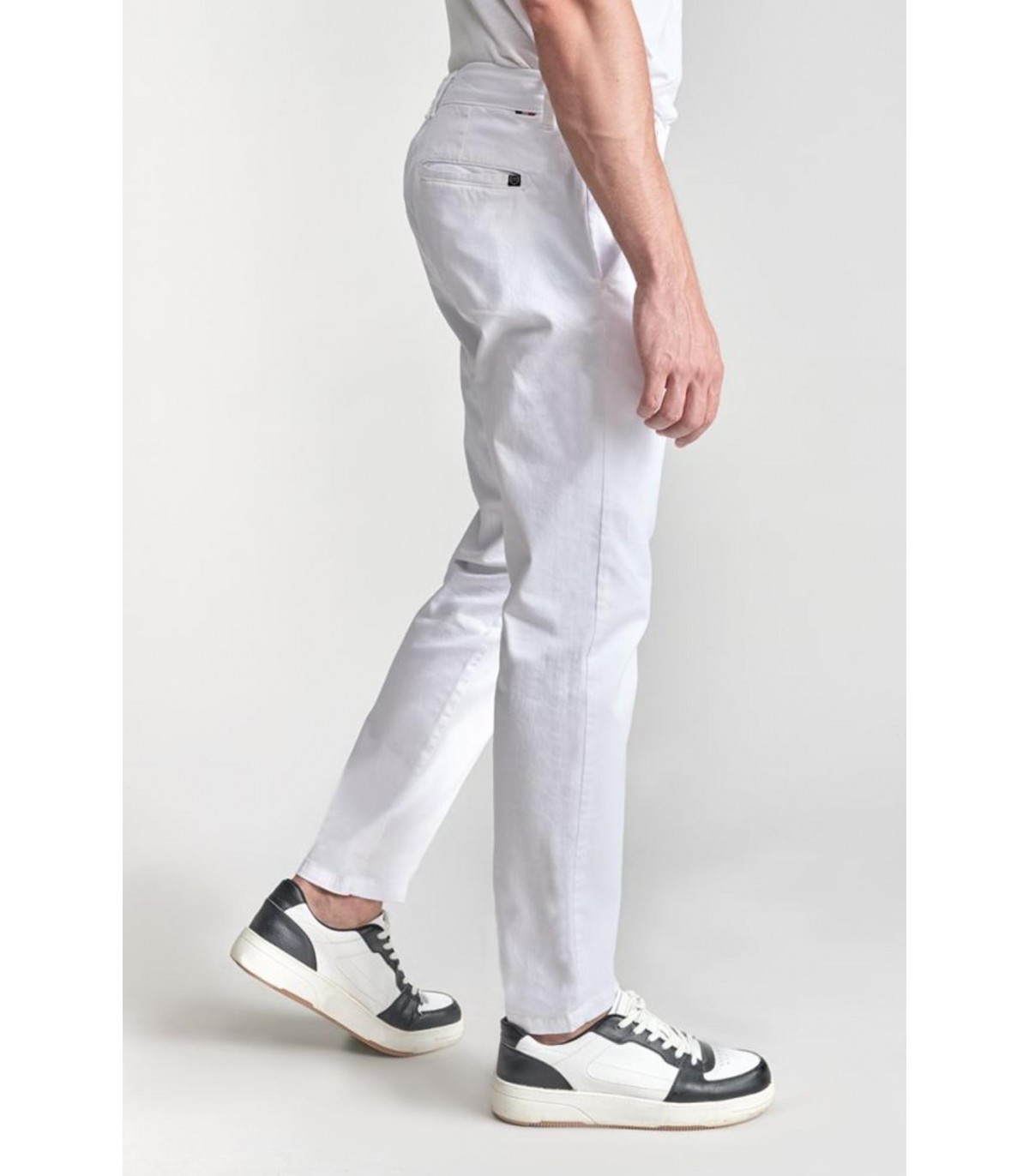 Pantalon chino tps cerises 1001white