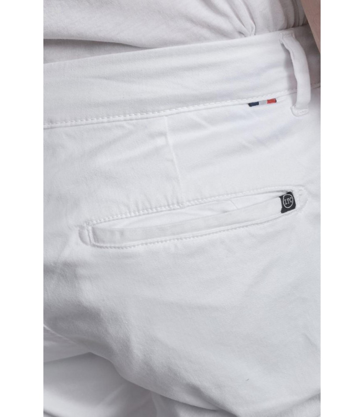 Pantalon chino tps cerises 1001white