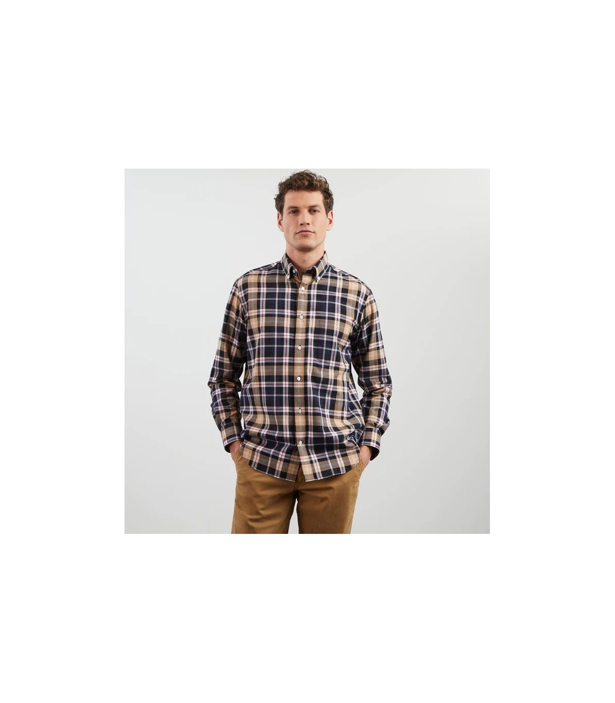Chemise ml eden park grm-gris