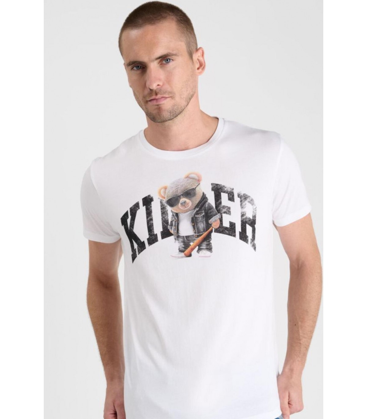 Tee shirt mc tps cerises 1001white