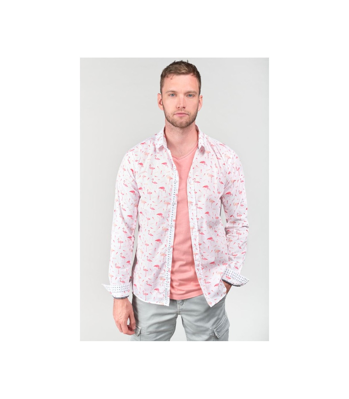 Chemise ml tps cerises 1001white