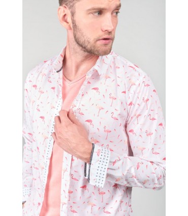 Chemise ml tps cerises 1001white