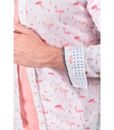 Chemise ml tps cerises 1001white