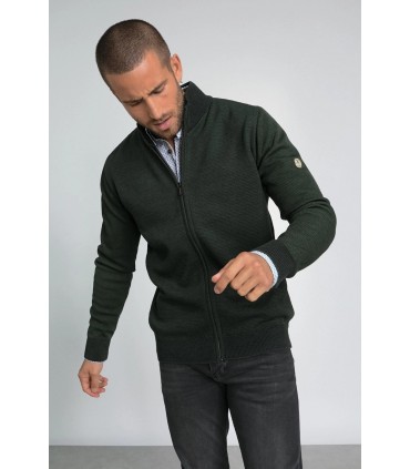 Gilet zippe benson & cherry kaki