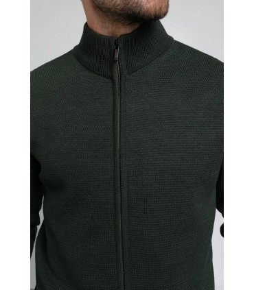 Gilet zippe benson & cherry kaki