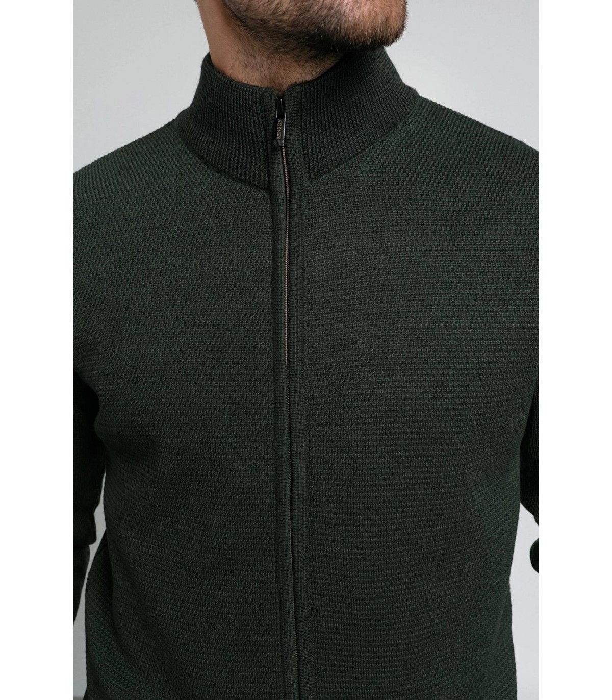 Gilet zippe benson & cherry kaki