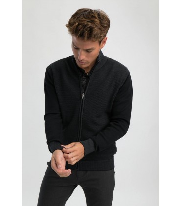 Gilet zippe benson & cherry noir
