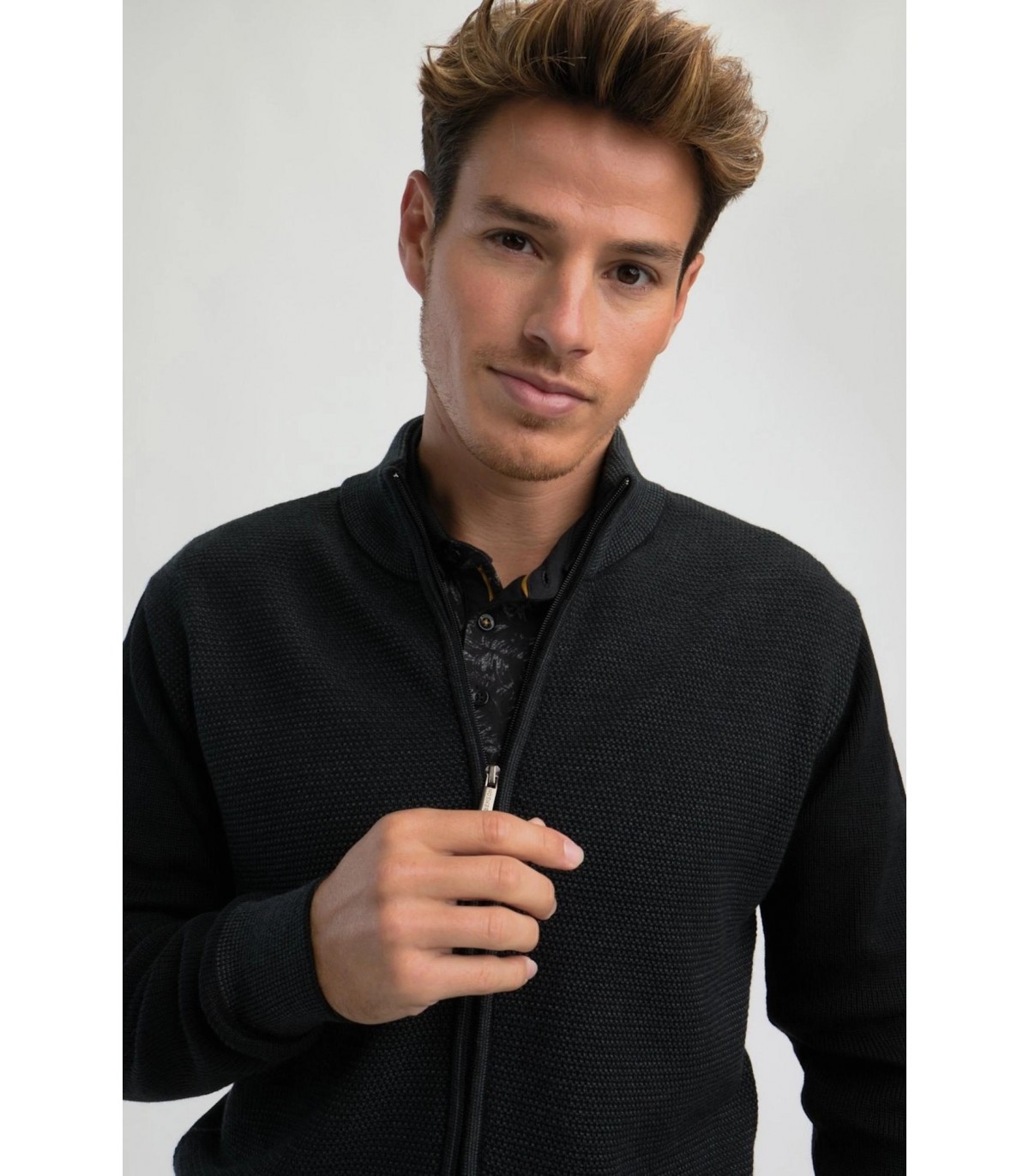 Gilet zippe benson & cherry noir