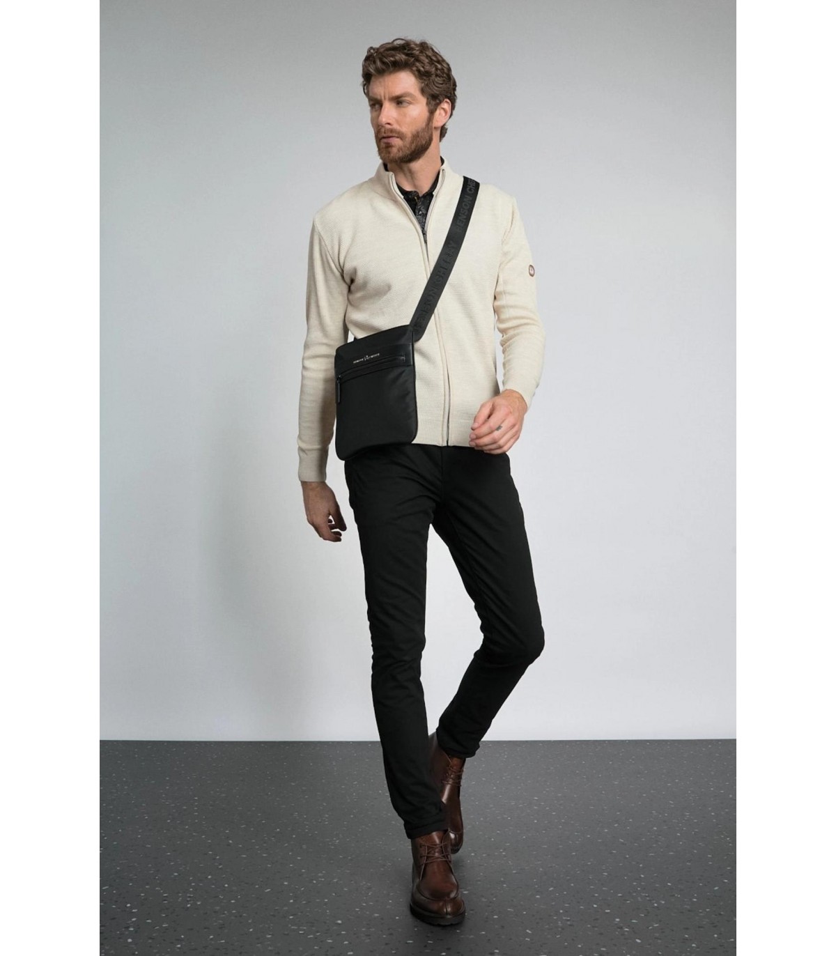 Gilet zippe benson & cherry sable