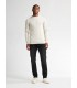 Pull col rond petrol 0009white
