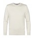 Pull col rond petrol 0009white