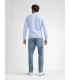 Pull col rond petrol 5196sky