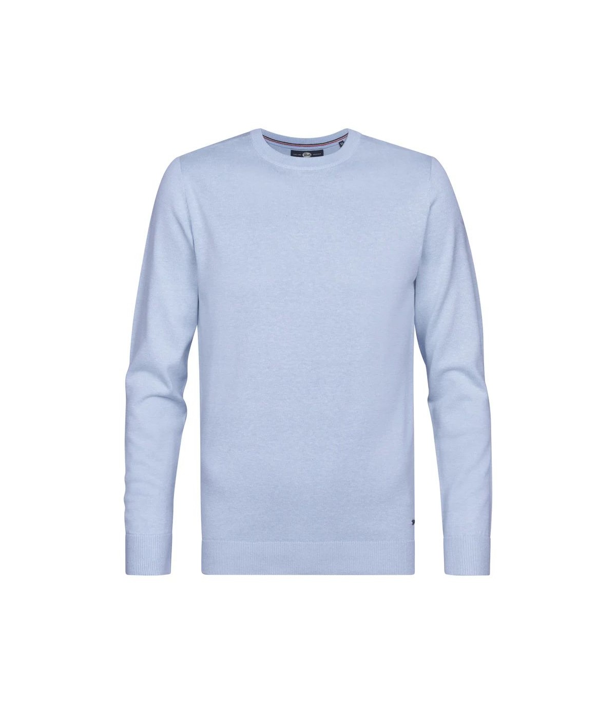 Pull col rond petrol 5196sky