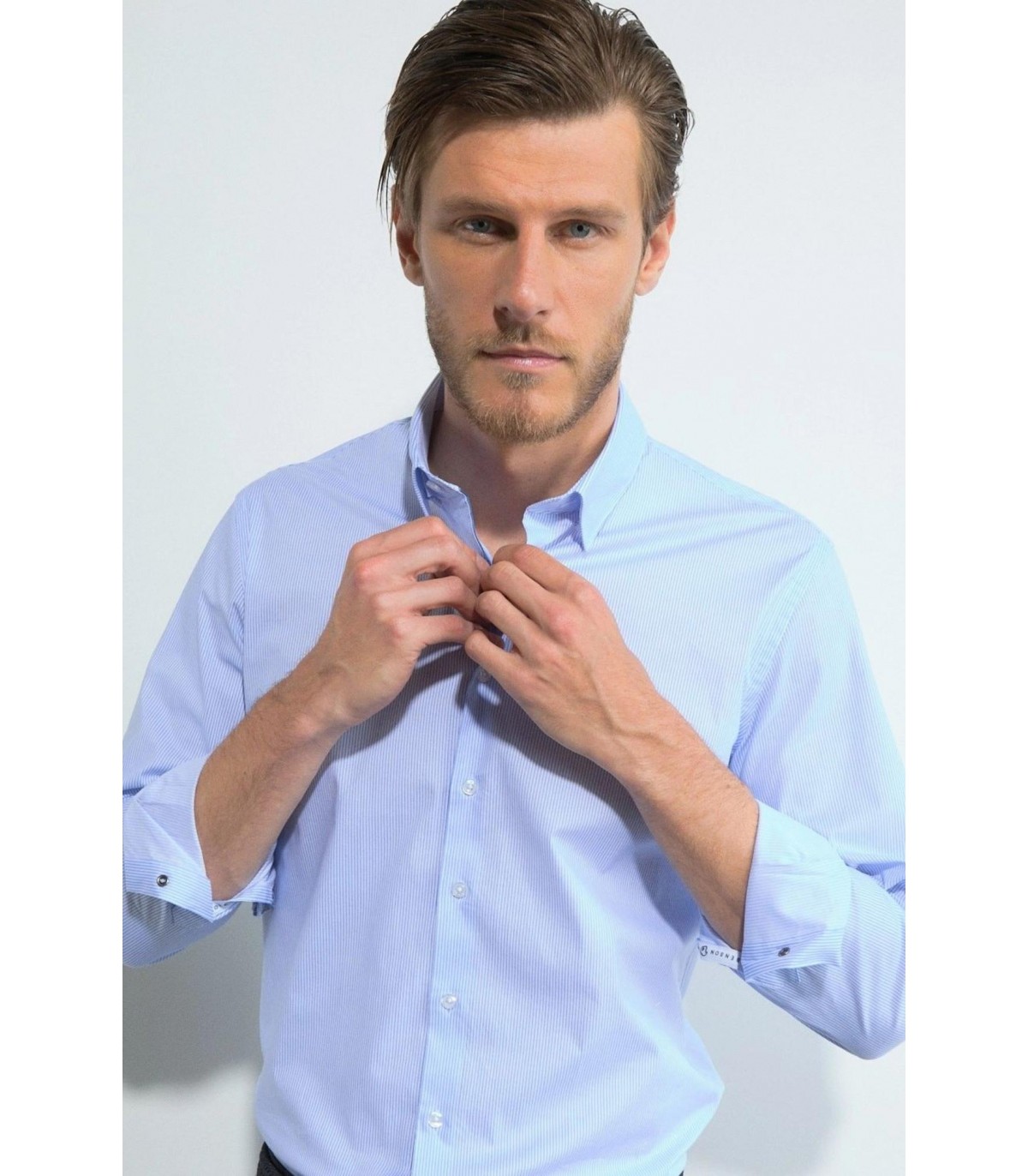 Chemise ml benson & cherry blanc-ciel