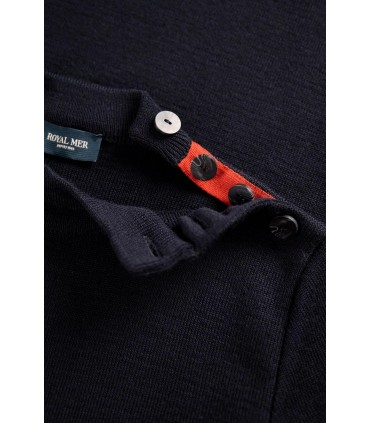 Pull col rond royal mer 5050.1062marin/vita