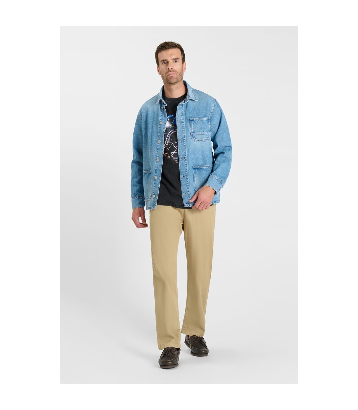 Surchemise jean tps cerises 3001blue