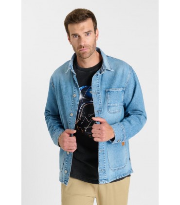 Surchemise jean tps cerises 3001blue