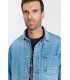 Surchemise jean tps cerises 3001blue