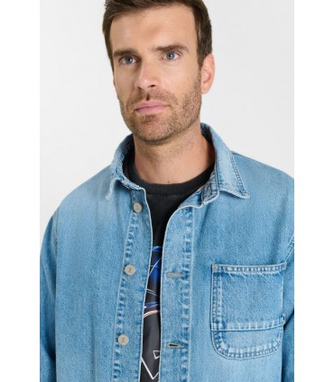Surchemise jean tps cerises 3001blue