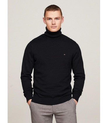Pull col roule tommy menswear bdsblack