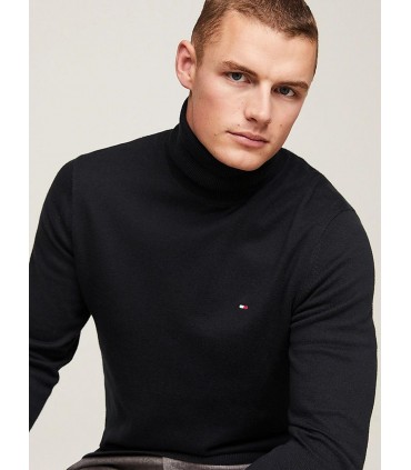 Pull col roule tommy menswear bdsblack